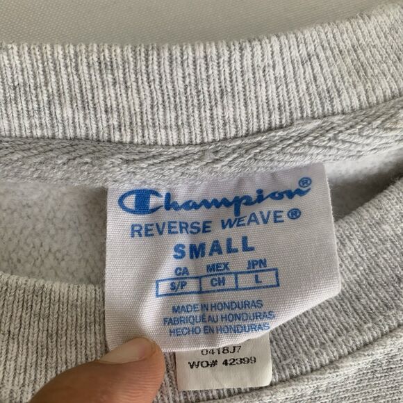 Vintage Y2K Champion Reverse Weave Northwestern University Sweatshirt Gray Small - Picture 5 of 10